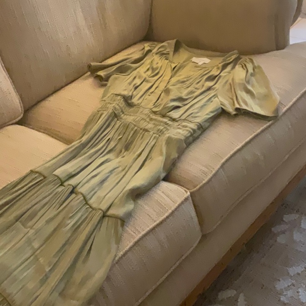 Anthropologie Sage Green Maxi Dress - Picture 6 of 8